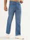 Red Boffin Men’s High Rise Non Stretchable Straight Fit Jeans - Blue