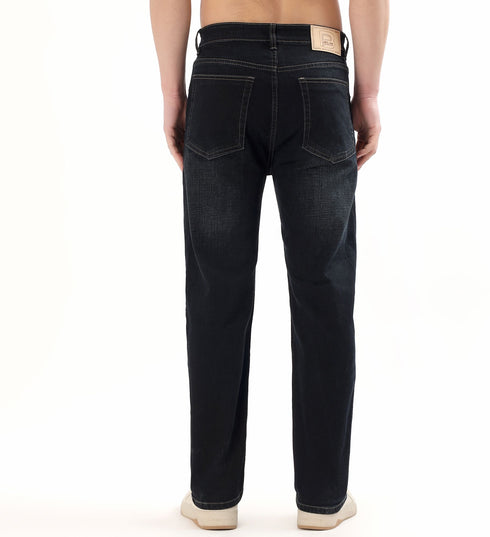 Red Boffin Men's Relaxed Fit Mid Rise Denim Blue Jeans