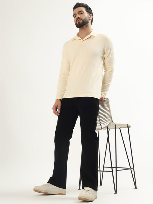 Red Boffin Men’s Straight Fit High Rise Stretchable Black Jeans for Men