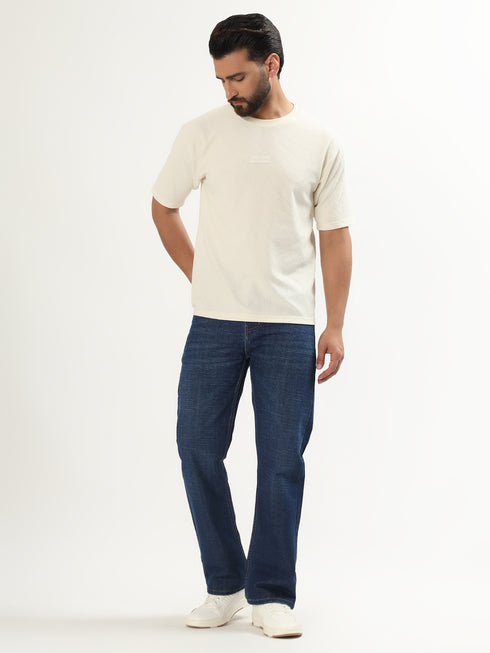 Red Boffin Men’s High Rise Non Stretchable Straight Fit Jeans - Dark Blue