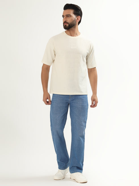 Red Boffin Men’s High Rise Non Stretchable Straight Fit Jeans - Blue