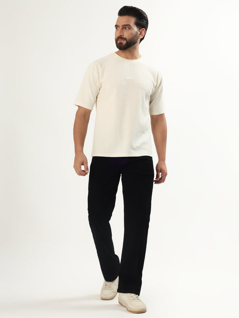 Red Boffin Men’s Straight Fit High Rise Stretchable Black Jeans for Men