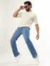 Red Boffin Men’s High Rise Non Stretchable Straight Fit Jeans - Blue
