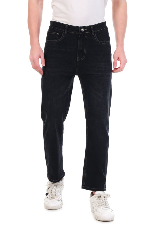 Red Boffin Men’s Relaxed Fit Black Jeans for Men