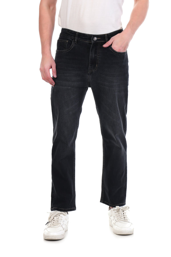 Red Boffin Men’s Relaxed Fit Light Black Jeans for Men