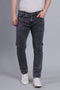 Red Boffin Men's Regular Smart Lycra Fit Grey Jeans