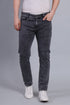 Red Boffin Men's Regular Smart Lycra Fit Grey Jeans
