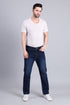 Red Boffin Men's Relaxed Fit Cotton Dark Blue Jeans