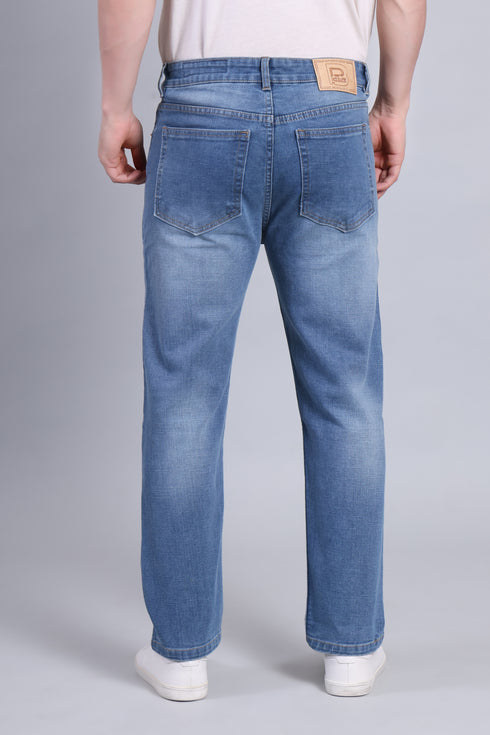 Red Boffin Men's Relaxed Fit Cotton Light Blue Jean