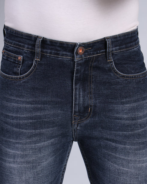 Red Boffin Men's Relaxed Fit Dark Blue Jeans