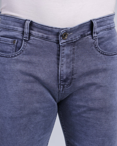 Red Boffin Men's Regular Smart Lycra Fit Light Blue Jeans