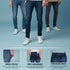 Red Boffin Men’s Straight Fit High Rise Stretchable Black Jeans for Men